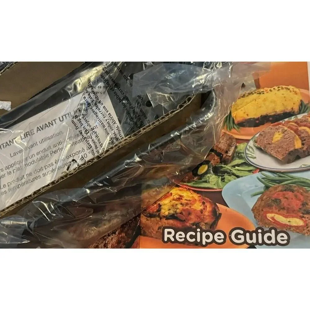 Perfect Meatloaf Pan Set‎ NEW Bonus Recipe Guide As Seen on TV Removable Tray